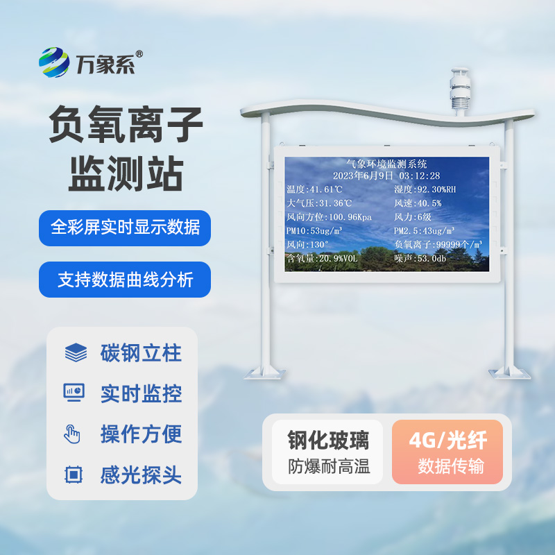 高智能一體化負氧離子監(jiān)測站：氣象數(shù)據(jù)一網(wǎng)打盡